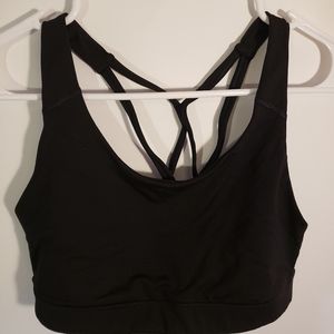 Old Navy Active Dry Fit Sports Bra Medium Black Gym Fittness